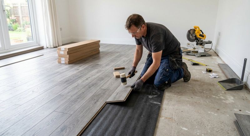 Laminate Floor Installation in Milford, IN