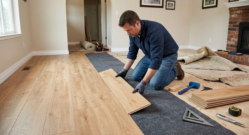 Laminate Floor Remodeling in Warsaw, IN