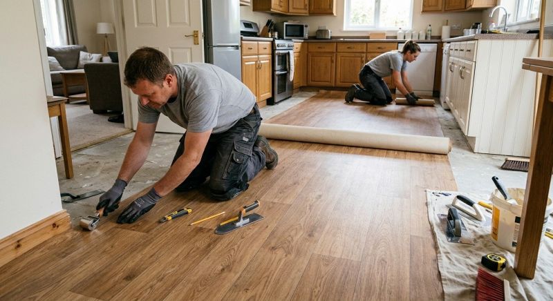 Linoleum Floor Installation in Warsaw, IN