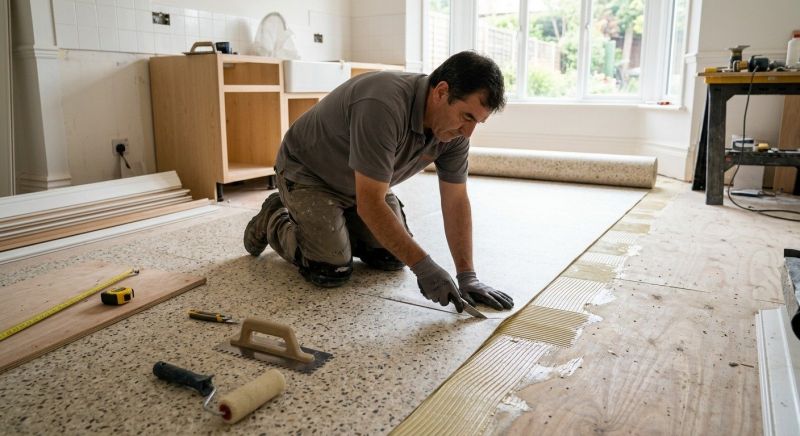 Linoleum Floor Installation in North Manchester, IN