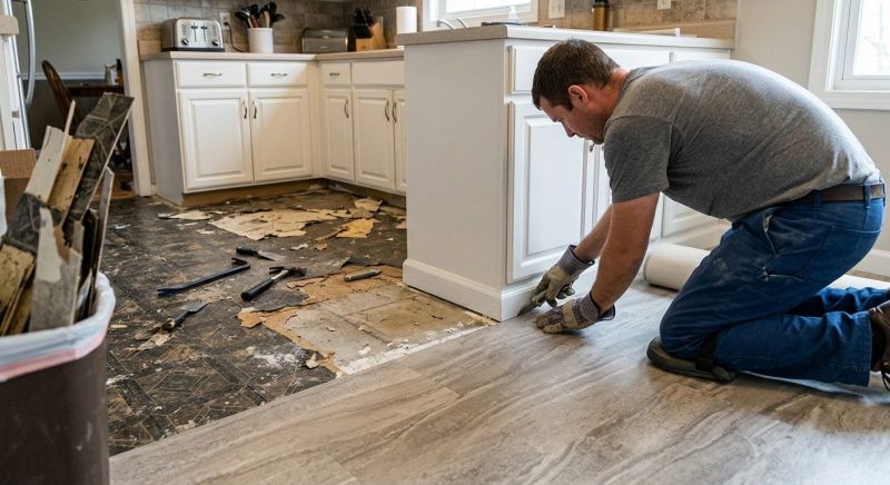 Linoleum Floor Installation in North Webster, IN