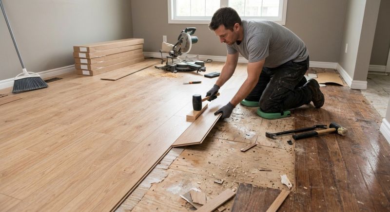 Plank Laminate Installation in Warsaw, IN