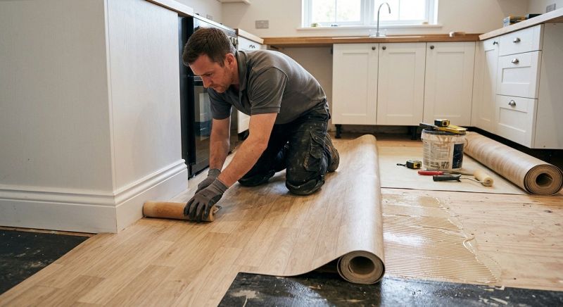 Sheet Linoleum Installation in Silver Lake, IN