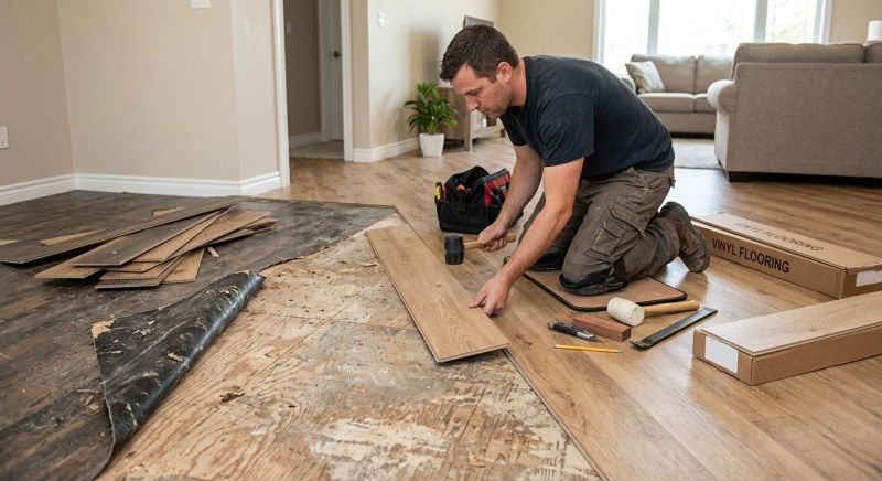 Vinyl Plank Floor Installation in Warsaw, IN